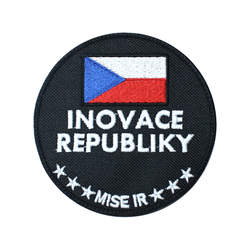 Nášivka - Inovace Republiky, mise IR, černá