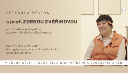 POZVÁNKA: setkání s prof. Zdenou Zvěřinovou, Brno, 9. 4. 2026